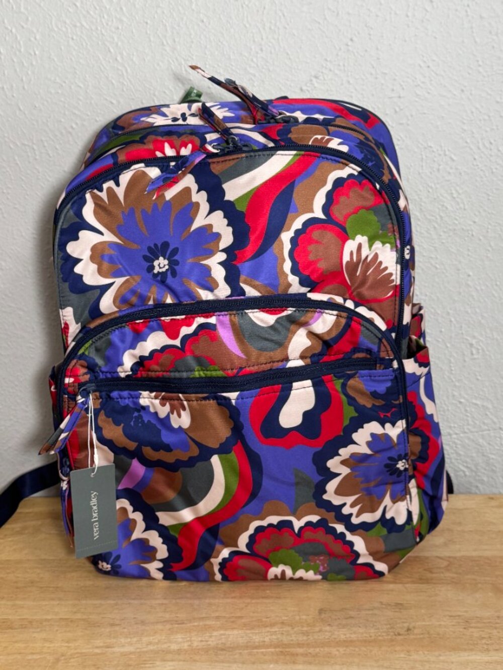 Vea Bradley Large Bancroft Backpack Nylon Bossanova Bold NWT